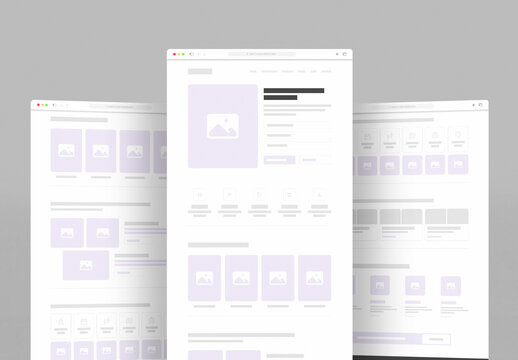 Travel Website Landing Page Wireframe