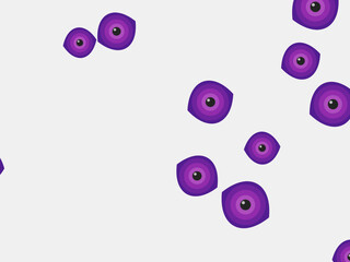 Fototapeta premium Mediterranean Evil Eye Scattered Vector Design