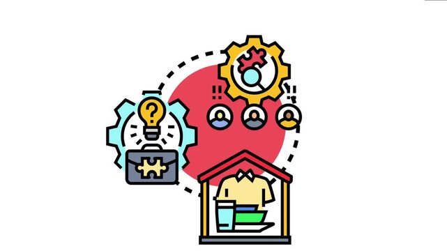 Business professionals identifying skills and resource deficiencies, reviewing team performance, and finding innovative solutions for organizational growth and strategic development
