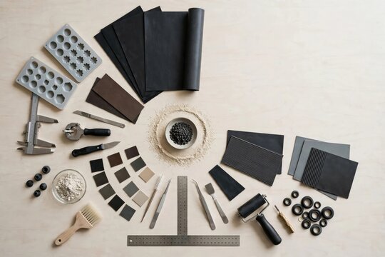 Professional Flat Lay of Stationery and Planning Tools on Wood