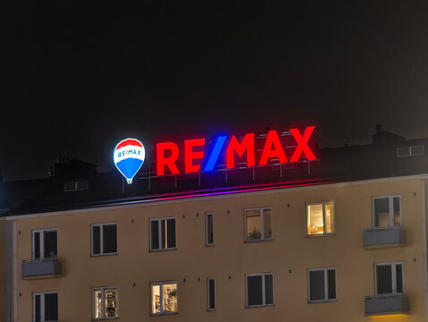 Helsinki, Finland-Nov.30th 2025: RE/MAX company brand logo