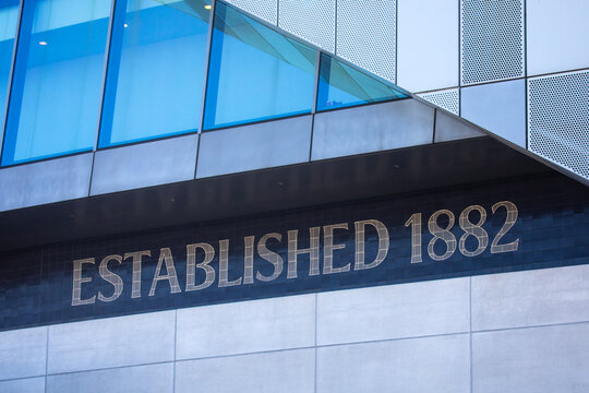 Established 1882 Sign at the Tottenham Hotspur Stadium, in London