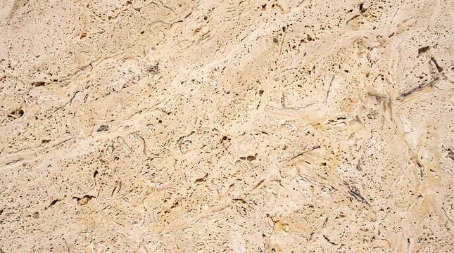 Natural Travertine Stone Texture Background with Porous Surface