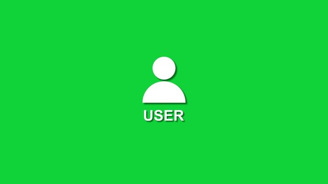 Minimal user profile icon with human avatar silhouette, isolated on white background. Simple flat design representing user account, person, profile, or account access concept.