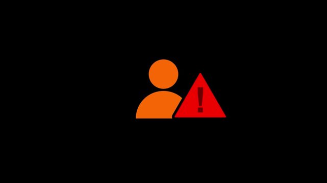 Warning icon symbolizing alert, caution, and potential risk. Simple and recognizable design used for error messages, system alerts, safety notices, and modern UI/UX interfaces.