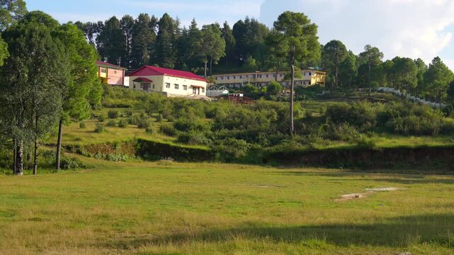 Green Hill Ground in Berinag, Uttarakhand, Post Graduate College Berinag Campus