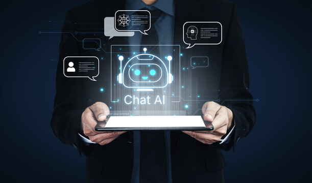 Futuristic AI chatbot with autonomous agent capabilities, AI natural language understanding, and seamless business workflow AI integration. AI for modern productivity and tech solutions. Corpus