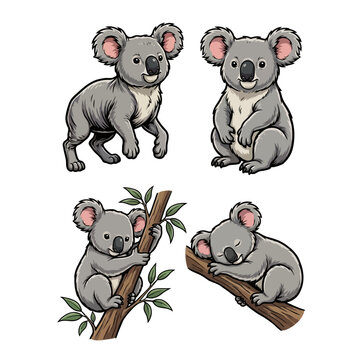 set animali cartoon