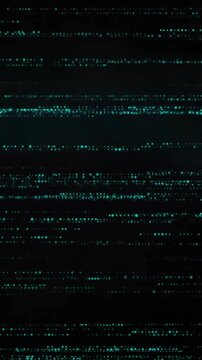 Animation of light and horizontal blue and white lines of interference on black background