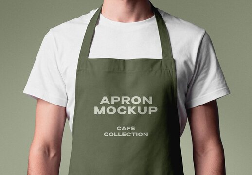 Cotton Apron Mockup For Branding And Apparel Design