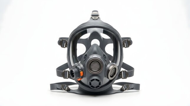 Full Face Respirator Mask with Head Straps and Lens