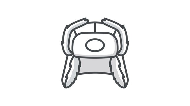 Winter ushanka fur hat icon.