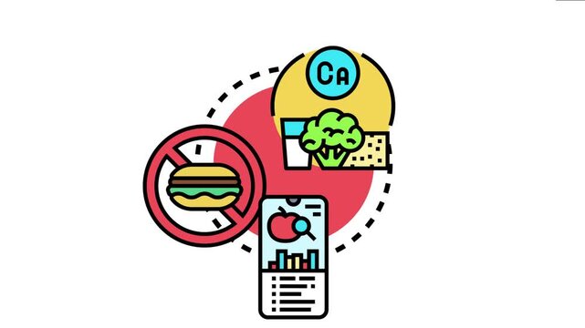 Calorie consumption, nutrition, and diet management concept, a balanced healthy food intake with digital tracking and avoiding unhealthy eating