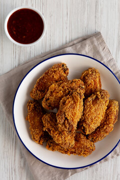 Spicy Deep Fried Chicken Wings with Sweet and Sour Sauce