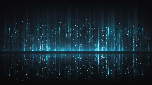Smart digital city with connection cyber security network reciprocity over the twilight cityscape.future wireless digital city and social media networking systems that connects people within the city