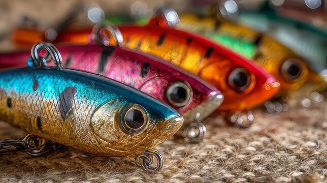Freshwater tackle for targeting gamefish like bass, trout, and pike