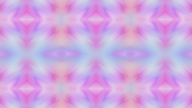 カラフルなパステルカラーのファンシーポップな万華鏡　タイル　ループ