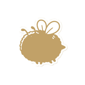 Cute Cartoon Bee Character Flying Happily in a Whimsical Meadow Illustration Perfect for Animation or Kids Videos