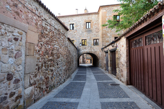back of the arch in the of Condes de Gomara Palace, Soria; Castile and Le&oacute;n; Spain;