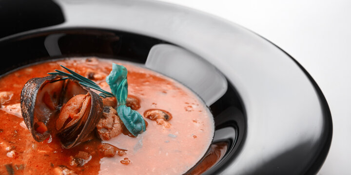 Seafood Soup With Mussel Shell