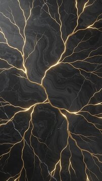 Retinal Blood Vessels Glowing and Pulsating in Medical Animation. High-Resolution 4k Vascular Network Motion Graphics.