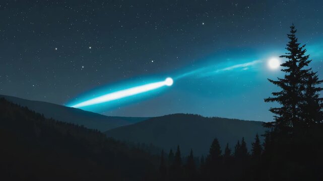 Galaxy of stars twinkling against the night sky with a vibrant aurora.