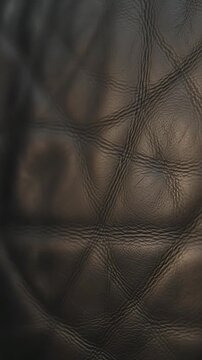 Black Leather Texture Looping Animation with Subtle Surface Distortion and Shifting Light Patterns. and Material