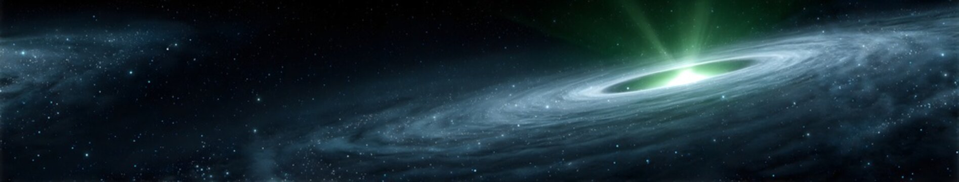 Cosmic Black Hole with Accretion Disk and Jet