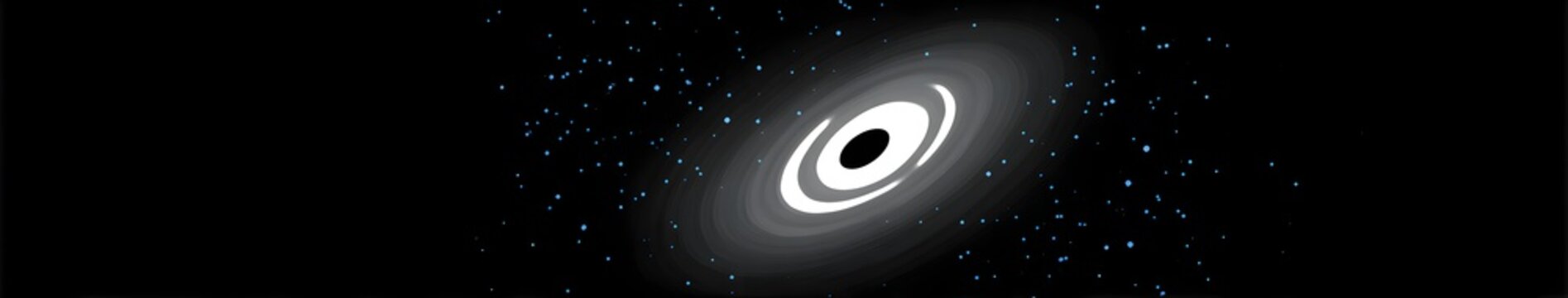 Black hole with accretion disk and surrounding stars