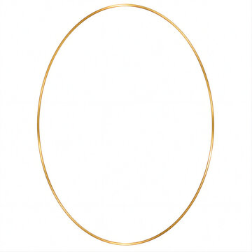 Thin Oval Gold Frame