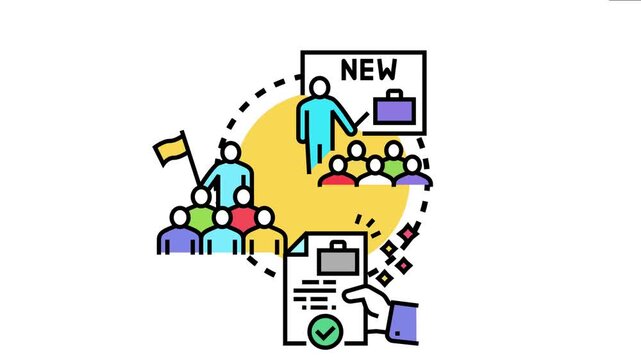Business team network concept employees collaborating, training, and achieving goals through leadership guidance, new ideas implementation, and successful agreement completion