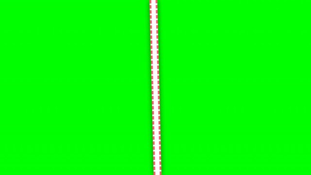 Split screen torn paper divider overlay on green screen