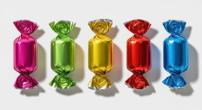 Colorful wrapped candy assortment b