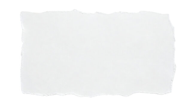 Torn Paper White Blank Note for Graphic Design and Notes