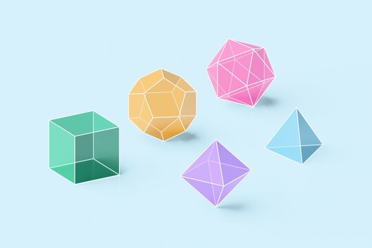 3D platonic solids