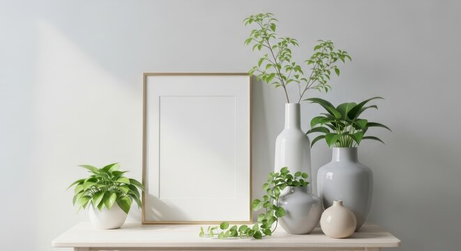 Interior frame mockup plant 