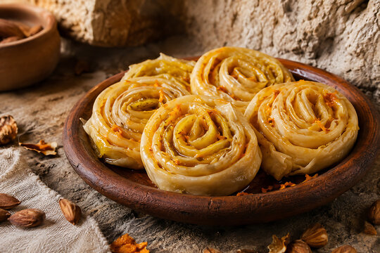 Traditional Sardinian sas tiliccas pastries