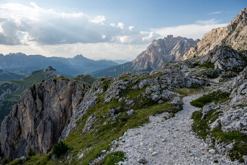 Sass de Stria, Veneto, Italy. It stands 2,477 meters high. During World War I, the area was the scene of fighting between Italy and Austria-Hungary. © Tomasz Warszewski