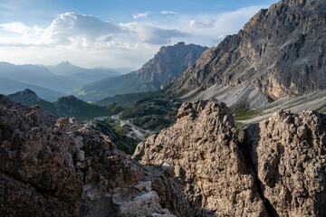 Sass de Stria, Veneto, Italy. It stands 2,477 meters high. During World War I, the area was the scene of fighting between Italy and Austria-Hungary. © Tomasz Warszewski