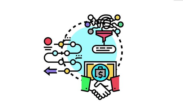 Business professionals analyzing various scenarios and data inputs to evaluate opportunities, planning strategic development, and making informed decisions for future success