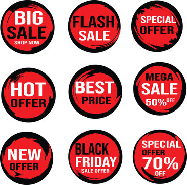 set of sale labels