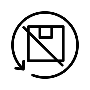Non Refundable Icon Vector Symbol Design Illustration