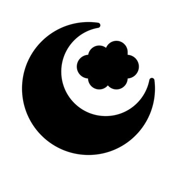 Night Icon Vector Symbol Design Illustration