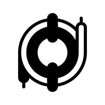Electrical Wire Icon Vector Symbol Design Illustration