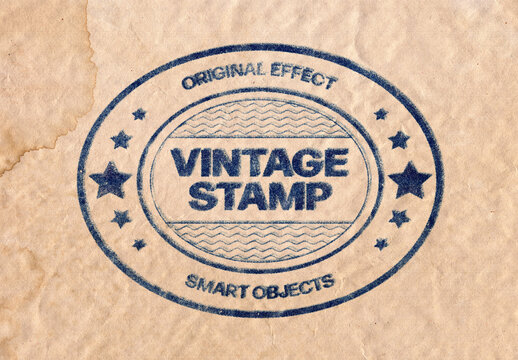 Vintage Stamp Effect For Poster And Branding Design