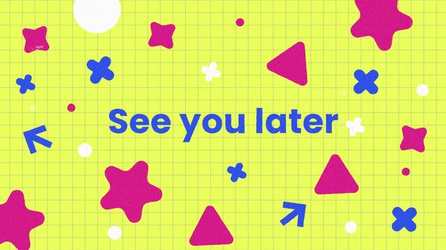 Colorful See You Later Goodbye Screen Motion Graphics for Kids