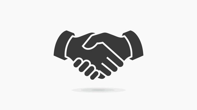 Business Handshake Icon Illustrating a Successful Professional Partnership Agreement