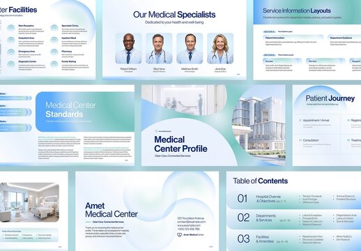Medical Presentation Template in Hospital, Medicine, Doctor, Healthcare & Dental or Dentist Theme