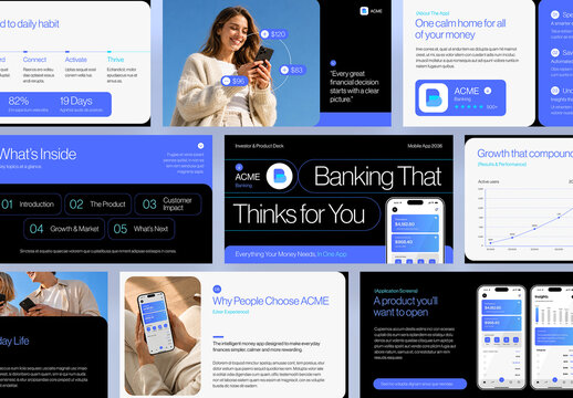 Mobile App Presentation Template for Startup Product Pitch & Application Showcase Presentations