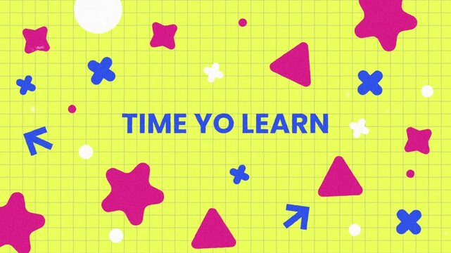 Colorful Time to Learn Educational Intro Motion Graphics for Kids